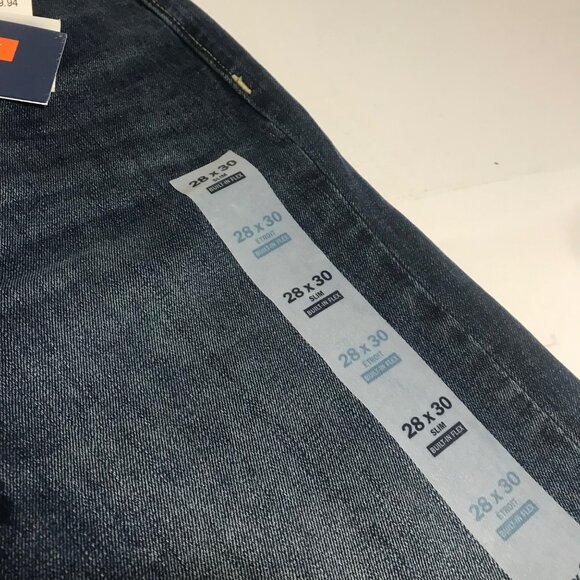 Old Navy Mens Jeans 28x30 Extremely Soft Dark Wash Denim Slim Fit NEW - Picture 5 of 9